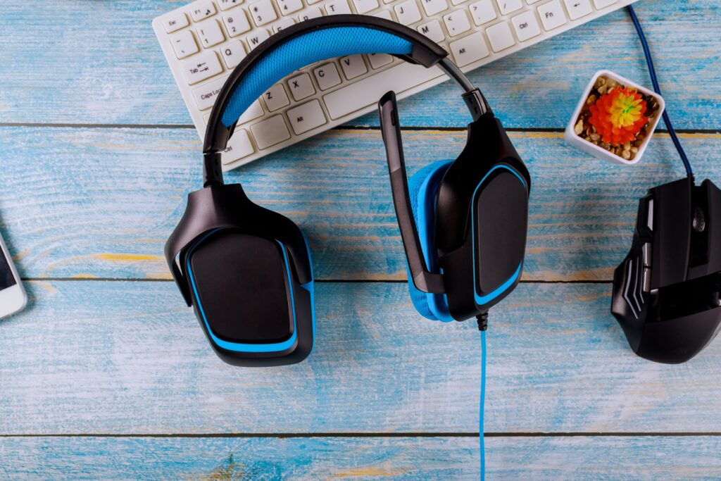 computer-accessories-on-a-blue-wooden-table-2026-03-24-23-46-08-utc