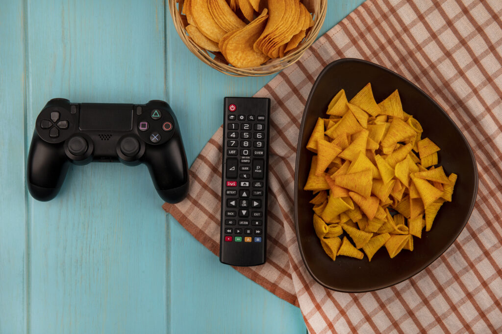 top-view-of-tasty-bugles-chips-on-a-bowl-on-a-chec-2026-03-09-09-17-27-utc